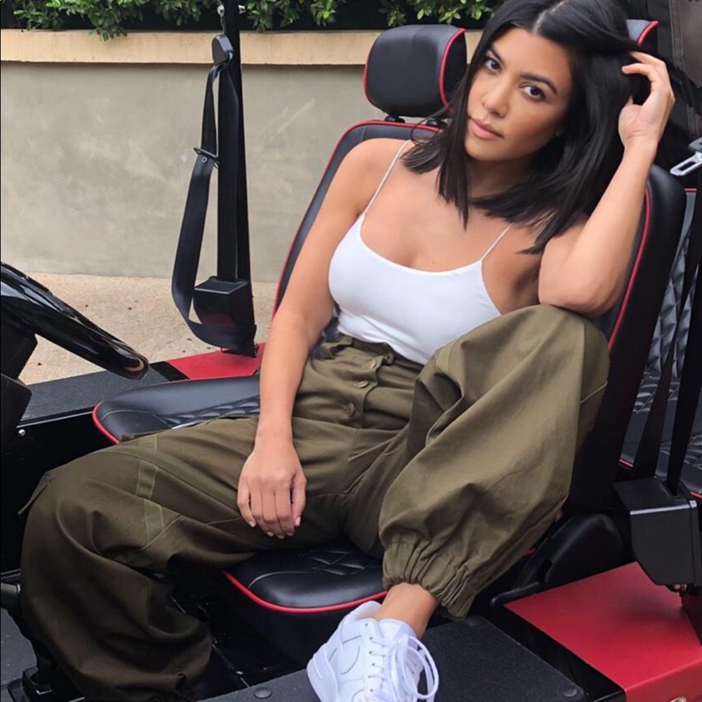 Cargo Oversized Pants Olive